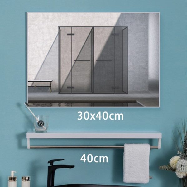 HD Exquisite Explosion-proof Bathroom Makeup Mirror with Towel Holder Online Sale