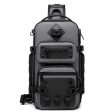 OZUKO 9585 Sling Chest Bag Large Capacity Outdoor Sports Tactical Waterproof Crossbody Shoulder Bag on Sale