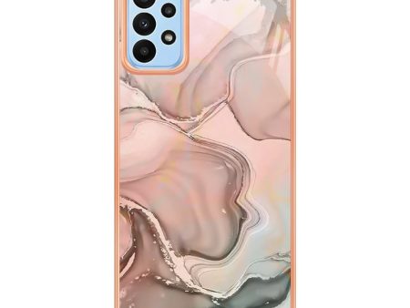 YB IMD Series-16 Style E for Samsung Galaxy A52 4G   5G   A52s 5G Marble Pattern IMD Phone Case Electroplating 2.0mm TPU Anti-drop Cover Discount