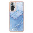 For Xiaomi Redmi Note 10 Pro 4G (Global)   Note 10 Pro 4G (India)   Note 10 Pro Max 4G YB IMD Series-16 Electroplated Marble Pattern Case Style E IMD 2.0mm TPU Shockproof Phone Cover For Sale