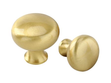 T2614 Nordic Round Ball Solid Brass Cabinet Knob Single Hole Cupboard Pull Handle Online Hot Sale