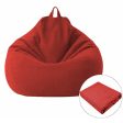 100x120CM Beanbag Sofa Cover Couch Living Room Sofa Slipcover Chair Cloth Lounger Seat Tatami Bean Bag on Sale