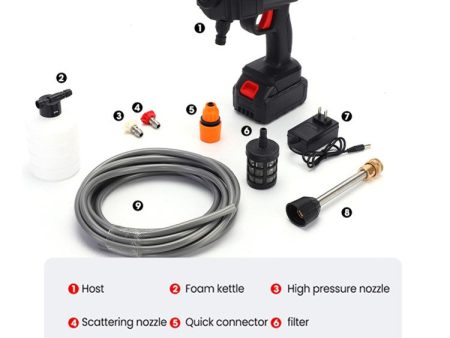 24VF Cordless High-Pressure Car Washer Cleaner Sprayer Water Gun Online Hot Sale