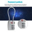 Resettable 3 Digit Combination Customs Password Padlock   TSA Lock TSA719 Online Sale