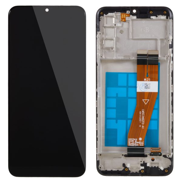 For Samsung Galaxy A03s (164.2 x 75.9 x 9.1mm) A037 Grade B LCD Screen and Digitizer Assembly + Frame Replacement Part (without Logo) Online now