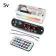 JQ D098BT MP3 Decoder Board with Amplifier Bluetooth 5.0 USB Recording Module FM Radio AUX Car Music Player For Sale