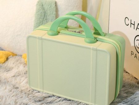 14-Inch Small Suitcase Handbag Lightweight Vintage Cosmetic Case Travel Luggage Case on Sale