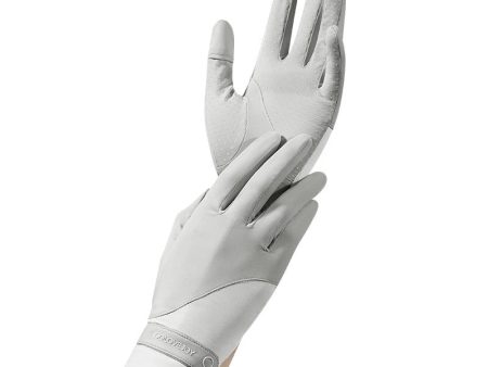 GOLOVEJOY XG58 1 Pair Women UV Protection Ice Silk Gloves Flip Fingertips Anti-skid Summer Cycling Gloves Cheap