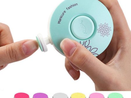 Electronic Nail File Baby Nail Clippers Scissors Manicure Pedicure Tool for Newborn Toddler Kids Online