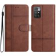 For Xiaomi Redmi 10 2022 4G Cowhide Texture Business Style PU Leather Flip Cover Wallet Stand Anti-scratch Phone Case For Sale