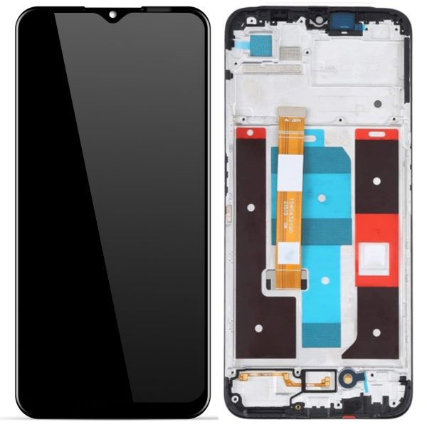 For Realme C35 4G Grade B LCD Screen and Digitizer Assembly + Frame Replacement Part (without Logo) Fashion