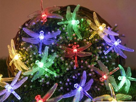 Dragonfly Solar String Lights Waterproof  Fairy Lights for Patio Homes Gardens For Cheap