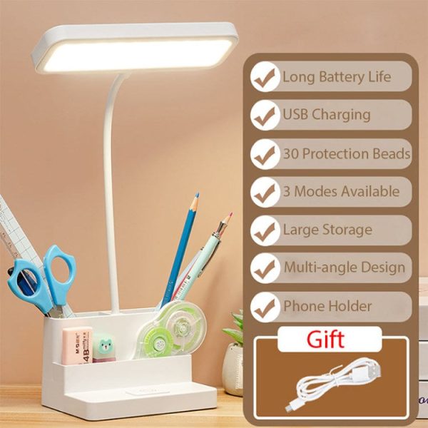 Children Table Lamp Pen Phone Holder Eye Protection Student Desk Reading Lamp Online Sale