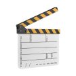 Dry Erase Acrylic Director Film Clapboard Movie TV Cut Action Scene Clapper Board Slate For Cheap