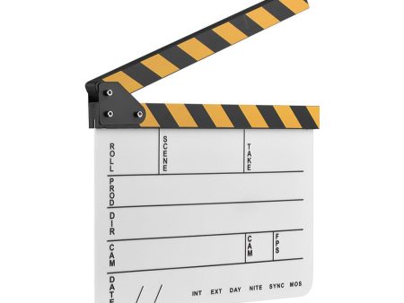 Dry Erase Acrylic Director Film Clapboard Movie TV Cut Action Scene Clapper Board Slate For Cheap