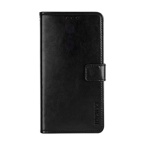 IDEWEI Folio Flip Crazy Horse Texture Leather Mobile Casing with Wallet Stand for Oppo Find X3 Neo Discount