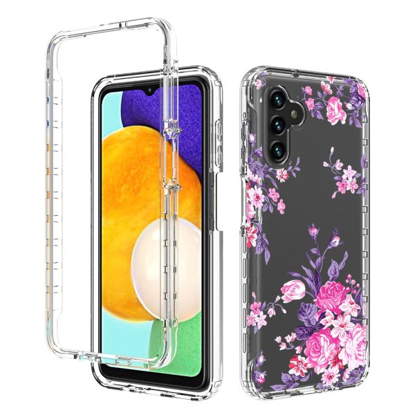 Pattern Printing Clear Phone Case For Samsung Galaxy A13 5G, PC Frame + TPU Cover 2-in-1 Protective Phone Cover Cheap