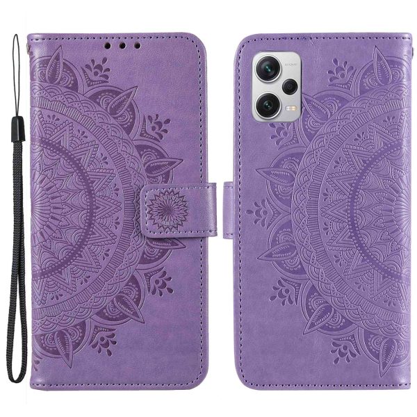 Mandala Flower Imprinted PU Leather Case for Xiaomi Redmi Note 12 Pro+ 5G, Flip Stand Magnetic Clasp Protection Cover Wallet Online Hot Sale