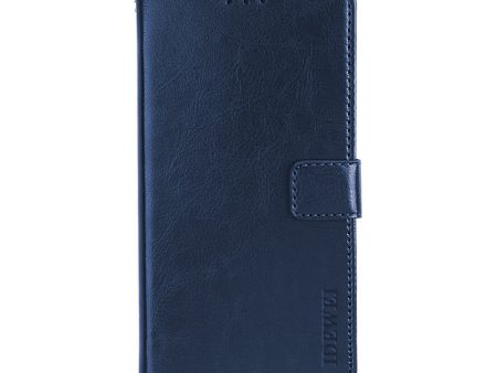 IDEWEI Folio Flip Crazy Horse Texture Leather Mobile Casing with Wallet Stand for Oppo Find X3 Neo Discount