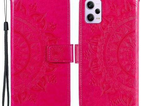 Mandala Flower Imprinted PU Leather Case for Xiaomi Redmi Note 12 Pro+ 5G, Flip Stand Magnetic Clasp Protection Cover Wallet Online Hot Sale