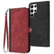 YX0020 For Samsung Galaxy S22 Ultra 5G Phone Case, Horizontal Stand Dual Magnetic Clasp PU Leather Flip Cover Shell with Strap Cheap