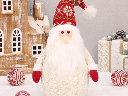 Christmas Decoration Santa Claus Snowman Figure Plush Toy Doll Hot on Sale