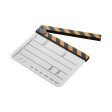 Dry Erase Acrylic Director Film Clapboard Movie TV Cut Action Scene Clapper Board Slate For Cheap