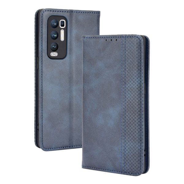 Vintage Style PU Leather Wallet Case for OPPO Reno5 Pro Plus Find X3 Neo Online Sale