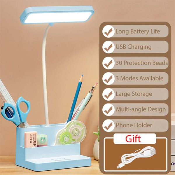 Children Table Lamp Pen Phone Holder Eye Protection Student Desk Reading Lamp Online Sale