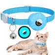 Compatible with AirTag Silicone Case Reflective Pet Collar Bluetooth Tracker Protective Cover with Bell For Discount