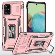 Armor Series for Samsung Galaxy A71 5G SM-A716 Kickstand Phone Case PC + TPU Impact-Resistant Protective Phone Protector with Slide Camera Cover For Sale