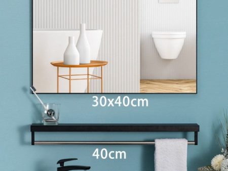 HD Exquisite Explosion-proof Bathroom Makeup Mirror with Towel Holder Online Sale