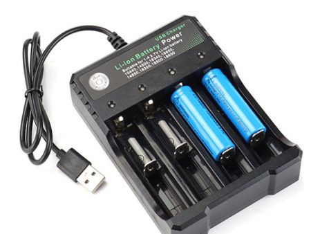 4-Slot Li-ion Battery Charger for 10440 14500 16340 16650  14650 18350 18500 18650 Cheap