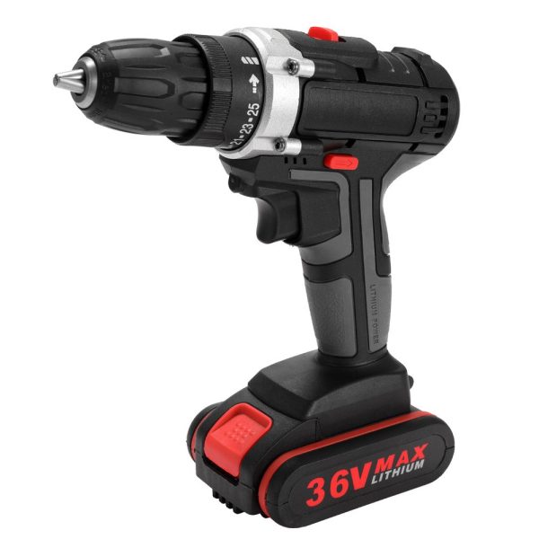 36V Multifunctional Electric Impact Cordless Drill High-power Lithium Battery Wireless Rechargeable Hand Drills Home DIY Electric Power Tools Sale