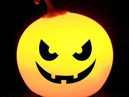 Halloween Pumpkin Table Lamp Silicone Portable Jack O Lantern for Halloween Party Bar on Sale