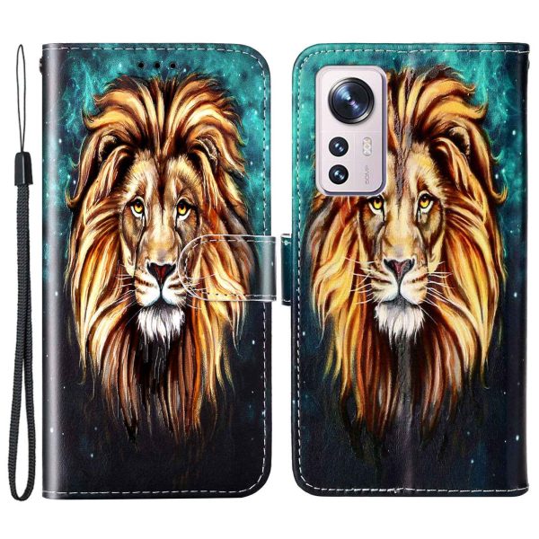 For Xiaomi 12 Pro 5G   12S Pro 5G   12 Pro (Dimensity) 5G Wallet Phone Case Pattern Embossed Phone Cover PU Leather TPU Stand Case with Hand Strap Online Sale