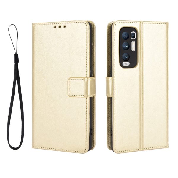 Crazy Horse Wallet Stand Leather Case with Strap for Oppo Reno5 Pro+ 5G   Find X3 Neo For Cheap