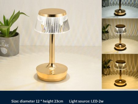 Crystal Mushroom Light Table Lamp Touch Sensor Dimmable Light Fashion