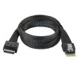 SF-060-0.5M 50cm OcuLink PCIe PCI-Express SFF-8611 4i to SFF-8654 Slimline SSD Data Active Cable Supply