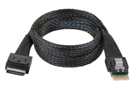 SF-060-0.5M 50cm OcuLink PCIe PCI-Express SFF-8611 4i to SFF-8654 Slimline SSD Data Active Cable Supply