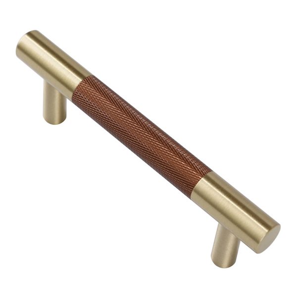 T2933 Gold Cabinet Handles Brass Drawer Pulls Kitchen Home Furniture Handles Grips Replacement (64mm Hole Distance, 92mm Length) on Sale