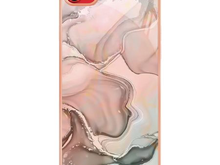 For iPhone SE (2020)   SE (2022)   7   8 4.7 inch YB IMD Series-16 Style E Marble Pattern Phone Case Electroplated Edge 2.0mm TPU IMD Anti-Fall Cover Supply