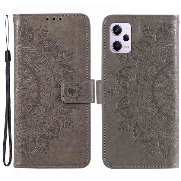 Mandala Flower Imprinted PU Leather Case for Xiaomi Redmi Note 12 Pro+ 5G, Flip Stand Magnetic Clasp Protection Cover Wallet Online Hot Sale