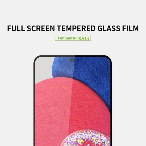 MOFI JK Tempered Glass Film Series-1 HD Screen Protector for Samsung Galaxy A54 5G High Aluminum-silicon Glass Full Coverage Full Glue Protective Screen Film Online Hot Sale