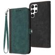 YX0020 For Samsung Galaxy S22 Ultra 5G Phone Case, Horizontal Stand Dual Magnetic Clasp PU Leather Flip Cover Shell with Strap Cheap