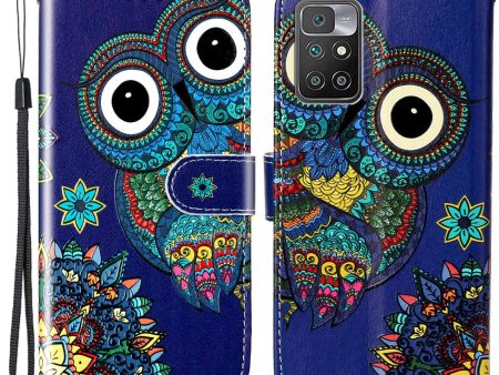 Pattern Embossed Shockproof Case for Xiaomi Redmi Note 11 4G (MediaTek)   Redmi 10 4G (2021)   Redmi 10 2022 4G   Redmi 10 Prime, PU Leather TPU Wallet Phone Case with Stand   Hand Strap on Sale