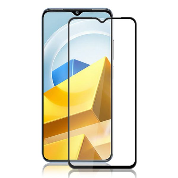 MOCOLO For Xiaomi Poco M5 4G Silk Printing HD Clear Tempered Glass Film Secondary 9H Hardness Hardening Screen Protector Online now