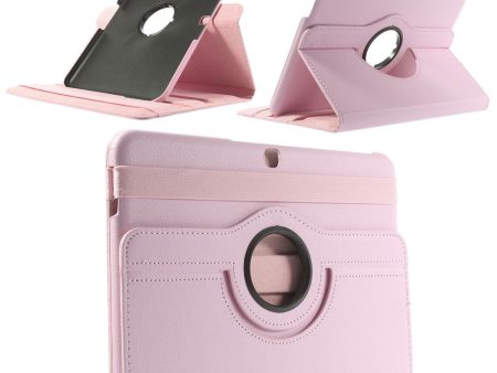 Pink Litchi Leather 360 Degree Rotary Stand Case for Samsung Galaxy Tab 4 10.1 T531 T530 T535 Online Hot Sale