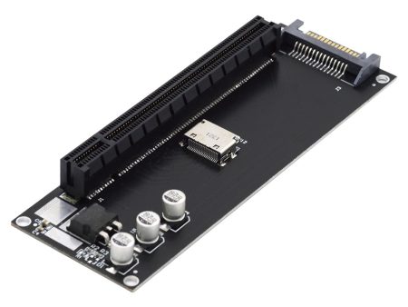 Oculink SFF-8612 SFF-8611 to PCIE PCI-Express 16x 4x Adapter with SATA Power Port for Mainboard Fashion