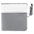 Pocket Design Soft Flannel Electric Foot Warmer USB Heating Feet Pad for Home Office on Sale